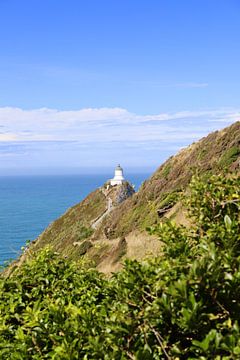 Nugget Point Lighthouse, Nieuw Zeeland van Be More Outdoor