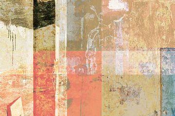 old wall Tivoli abstract collage by Studio Boterkoek