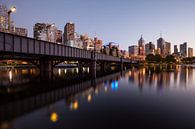 Gloeiende wereldstad Melbourne bij zonsopgang van Jiri Viehmann thumbnail