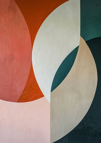 Œuvre d'art abstraite et colorée