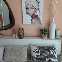 Kundenfoto: Das Mädchen mit den goldenen Ohrringen von Carla Van Iersel, als artframe
