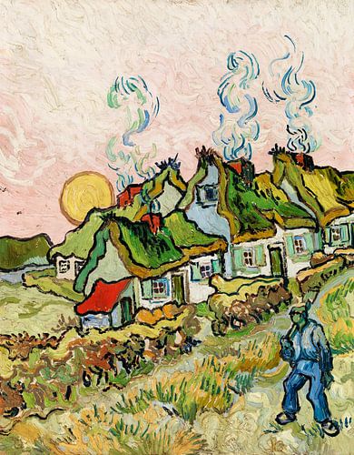 Houses and Figure, Vincent Van Gogh