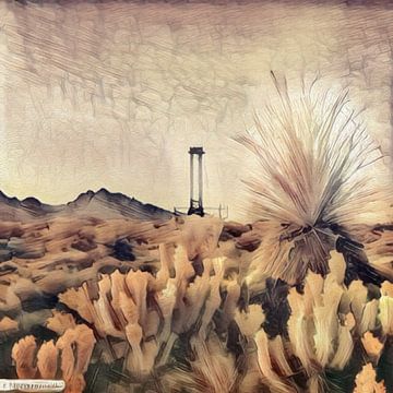 Olie pomp in de woestijn van Emiel de Lange