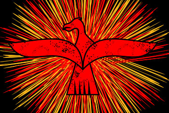 Phoenix Rising Radiant Burst