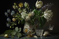 Digital Still Life | Vase with flowers