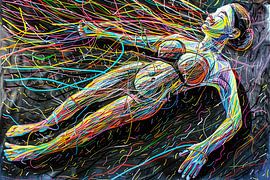 Digitales abstraktes Kunstwerk