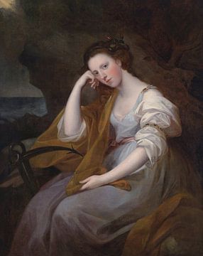 Portret van Lady Louisa Leveson Gower als Spes (Godin van de Hoop), Angelica Kauffmann