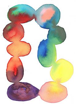 Colour Waterfall portrait