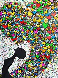 Peindre un cœur coloré | Passion !