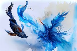 DIGITALE MALEREI UND KÜNSTLICHE INTELLIGENZ : DER FISCH von Photoart-Naegele