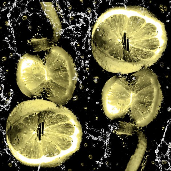im Wasserglas - Zitronen am Spiess von Christine Nöhmeier