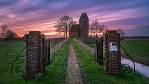 Die Mauritius-Kirche in Marsum, Groningen, Niederlande von Henk Meijer Photography