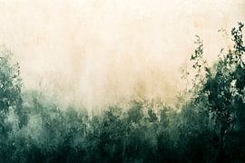 Abstracte tinten in groen beige van Art & Soul Creations