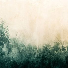 Abstracte tinten in groen beige van Art & Soul Creations