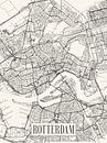 City map Rotterdam - City - Light version - South Holland Map by Locus Studio thumbnail