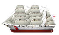 USCGC Eagle par Simons Ships Aperçu