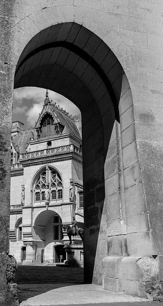 Storehouse and main courtyard - Pierrefonds Castle - Oise - France by Nicolas LEMAIRE