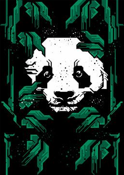 PANDA HIDING AMONG BAMBOO by Taufan Heriyansyah