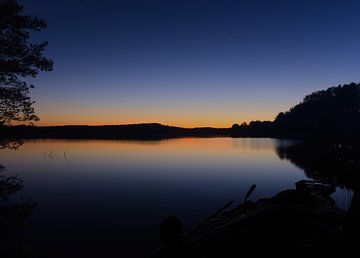 Mecklenburg Lake District bij nacht van Wolfgang Unger