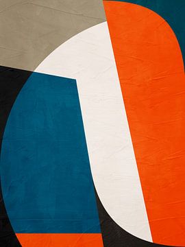 ABSTRAKTE GEOMETRISCHE KUNST IN MODERNEN FARBEN von Online Arts