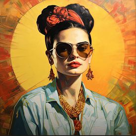 Pop art Frida by Natasja Haandrikman