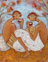 Drinking tea