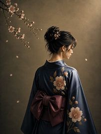 Kimono und Kirschblüte von Salt Theory