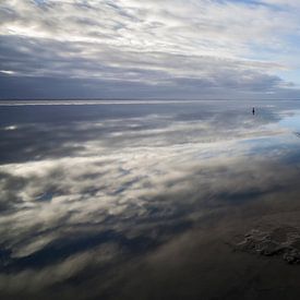 Les bas-fonds sans vent sur Schiermonnikoog fotografie