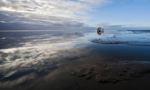 Windstil Wad van Schiermonnikoog fotografie