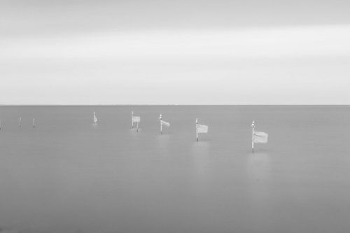 Flags in the water by Casper Smit