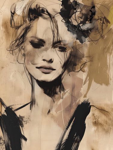 Bijzonder portret in duotone (twee kleuren)