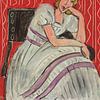 Henri Matisse - Jeune femme assise, en robe grise sur Peter Balan