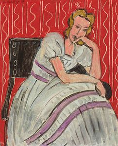 Henri Matisse – Junge Frau, sitzend, im grauen Kleid