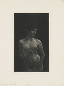 Female nude in mezzotint, Max Klinger - 1891 by Atelier Liesjes