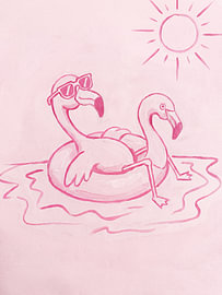 Flamand rose sur mathieu jeu