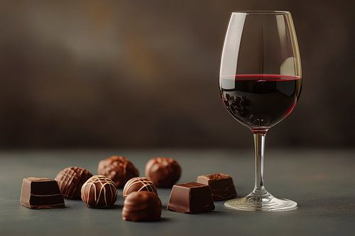 Wijn en chocolade