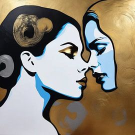 Gold Edition - Not me - Pop Art - Felix von Altersheim - Cooperation Team W 32 by Team W 32 Gallery