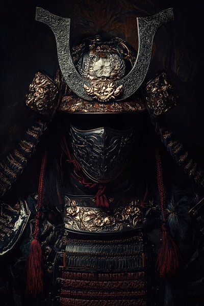 Armure de samouraï dans le noir - Mystique par Poster Art Shop