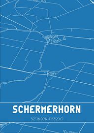 Plan d'ensemble | Carte | Schermerhorn (Noord-Holland) sur Affiches de lieux