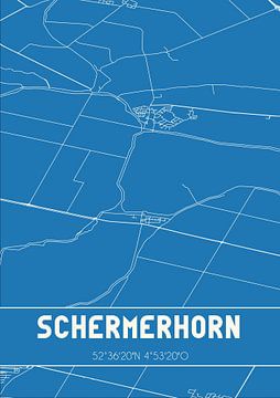 Blueprint | Map | Schermerhorn (North Holland) by Rezona