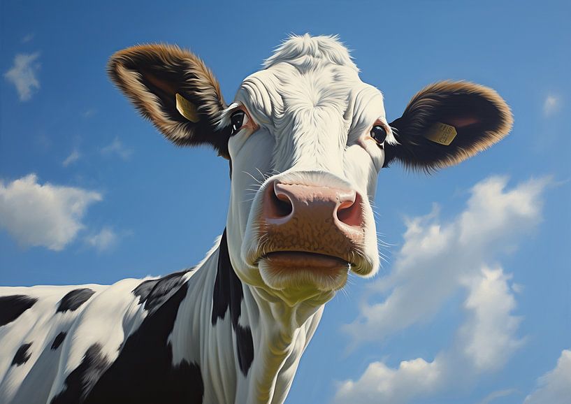 Beautiful Cow 36953 by ARTEO Paintings