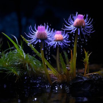 Bloemenmagie: Roze en Paars Meesterwerk van de Natuur van Karina Brouwer