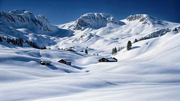 Winter magic in the Alps by Klaus Tesching - Art-AI