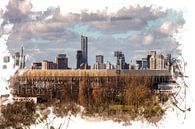 Feyenoord ART Stade Rotterdam "De Kuip" Horizon par MS Fotografie | Marc van der Stelt Aperçu