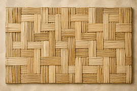 Ineinandergreifende Rattan-Geometrie – Indonesien von Vínculae