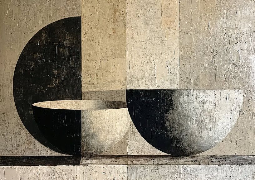 Minimalist Still Life | Monochrome Harmony Contours by Art Whims