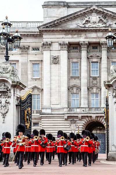 Buckingham palace and sentries by Eric van Nieuwland