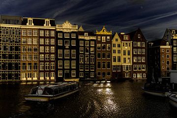 Amsterdam bei Nacht von Annette van Dijk-Leek