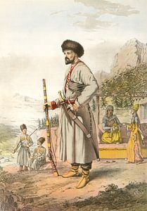 Turkije Turkey Türkiye man uit Armenie 1862, krijgsman