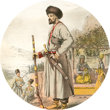 Turkije Turkey Türkiye man uit Armenie 1862, krijgsman